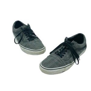 Vans Off The Wall Gray Grey Herringbone Sneakers